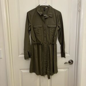 Long Sleeves Utility Dress
